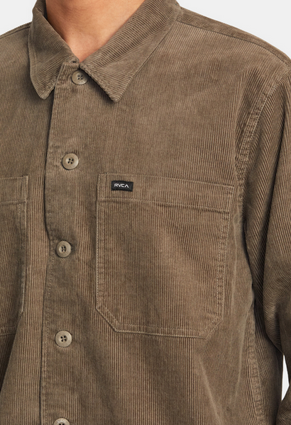 Americana Corduroy Overshirt - Mushroom