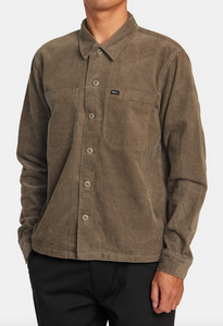 Americana Corduroy Overshirt - Mushroom