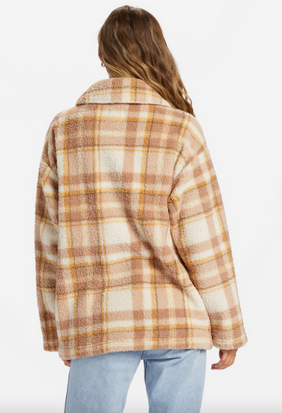 Fairbanks Button-Up Teddy Bear Jacket - Boulder