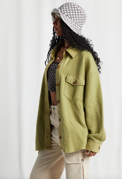 Anytime Shacket Oversized Button-Through Jacket