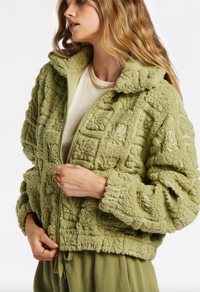 Cozy All Day Crew Neck Sweatshirt - Avocado