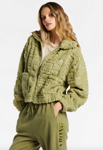 Cozy All Day Crew Neck Sweatshirt - Avocado