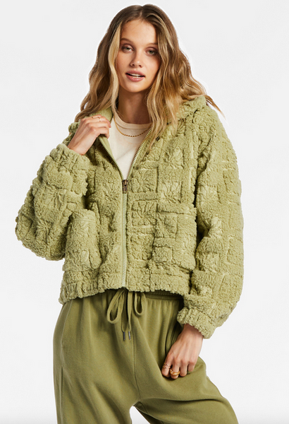 Cozy All Day Crew Neck Sweatshirt - Avocado