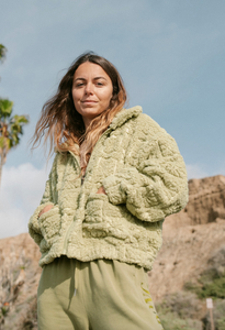 Cozy All Day Crew Neck Sweatshirt - Avocado