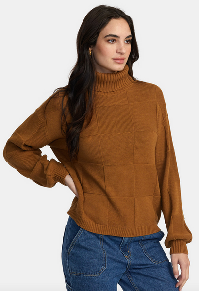 Vineyard Turtleneck Sweater - Workwear Brown