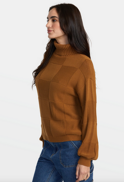 Vineyard Turtleneck Sweater - Workwear Brown