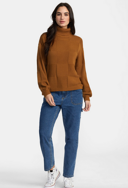 Vineyard Turtleneck Sweater - Workwear Brown