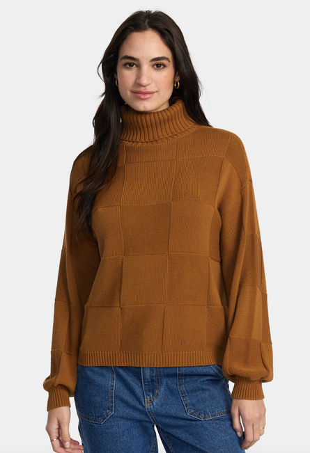 Vineyard Turtleneck Sweater - Workwear Brown