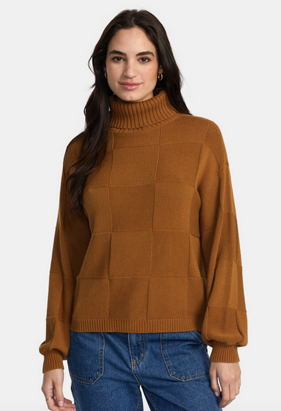 Vineyard Turtleneck Sweater - Workwear Brown