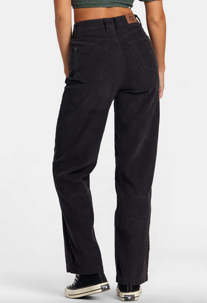 Coco Corduroy Wide Leg Pants - Rvca Black