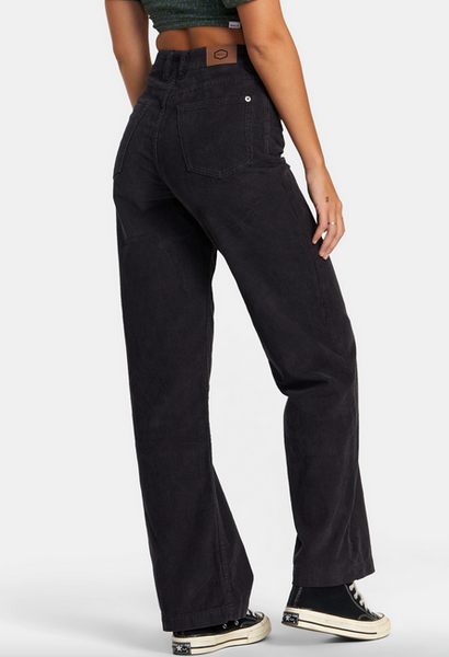 Coco Corduroy Wide Leg Pants - Rvca Black