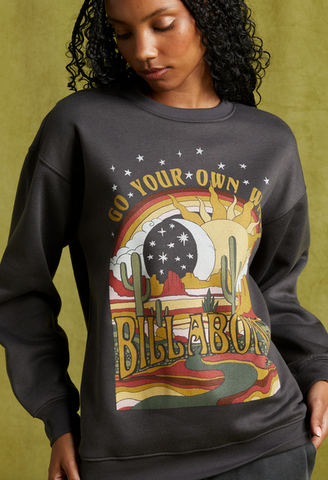 Go Your Own Way Sweatshirt - Off Black