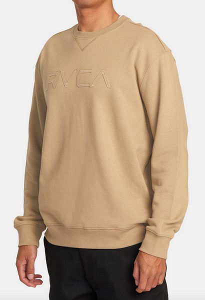 Big RVCA Stitched Sweatshirt - Khaki