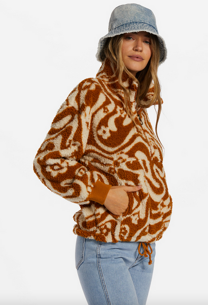 Time Off Half-Zip Fleece Pullover - Cider