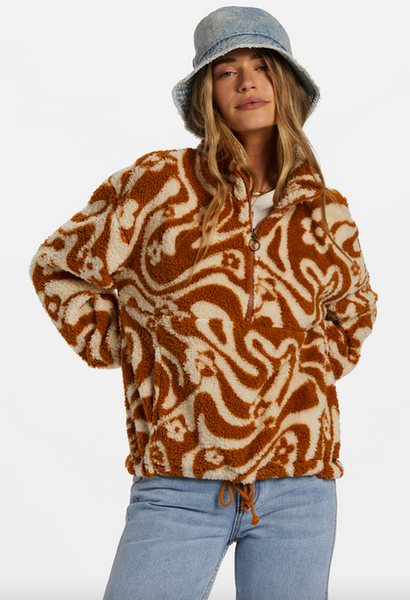 Time Off Half-Zip Fleece Pullover - Cider