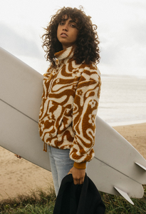 Time Off Half-Zip Fleece Pullover - Cider