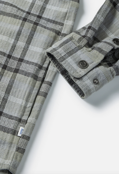 Harold Hooded Flannel - Stone