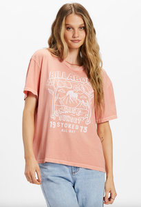 Sunrise To Sunset Tee - Peach Out
