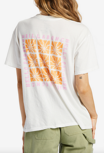 Another Day In Paradise Tee - Salt Crystal