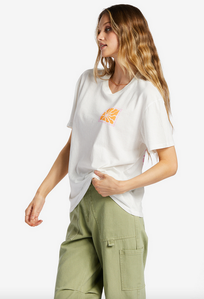 Another Day In Paradise Tee - Salt Crystal