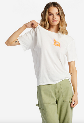 Another Day In Paradise Tee - Salt Crystal