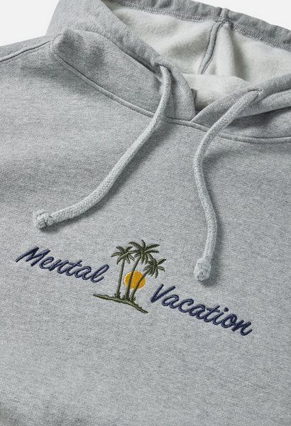 Playa Emb. Hoodie - Sport Heather Gray