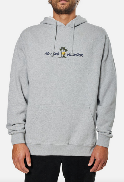 Playa Emb. Hoodie - Sport Heather Gray