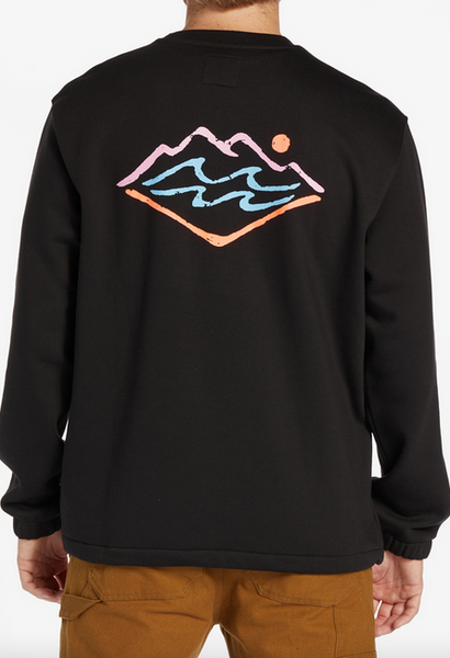 Compass Crew Sweatshirt - Black