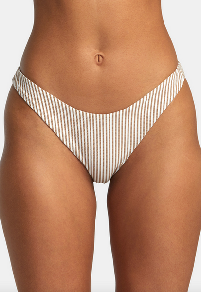 Linear Medium French Bikini Bottom - Workwear Brown