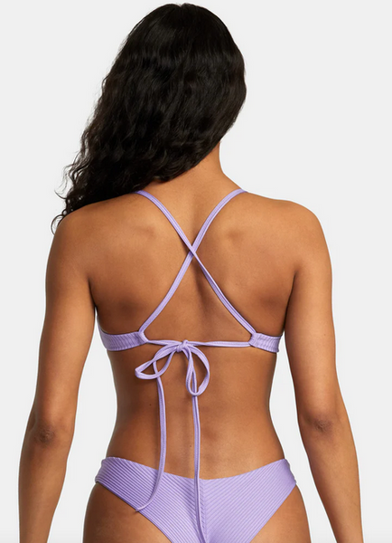 Second Life Knotted Crossback Bikini Top - Iris