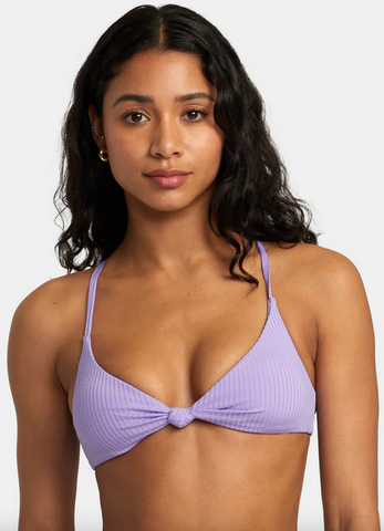 Second Life Knotted Crossback Bikini Top - Iris