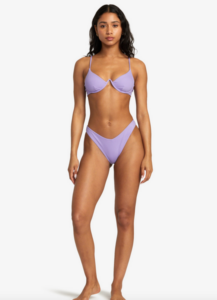Second Life Invert V Wire Bra Bikini Top - Iris