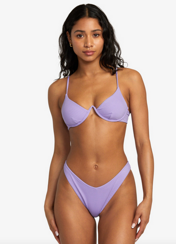 Second Life Invert V Wire Bra Bikini Top - Iris