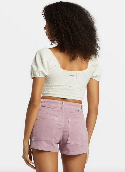Free Fall Corduroy Shorts - Lilac Fog