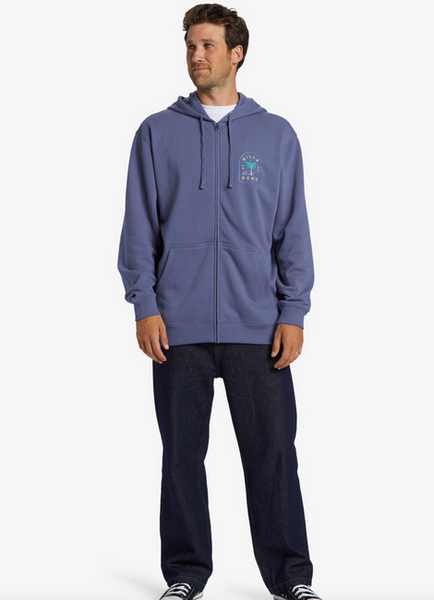 Short Sands Zip-Up Hoodie - Washed Royal