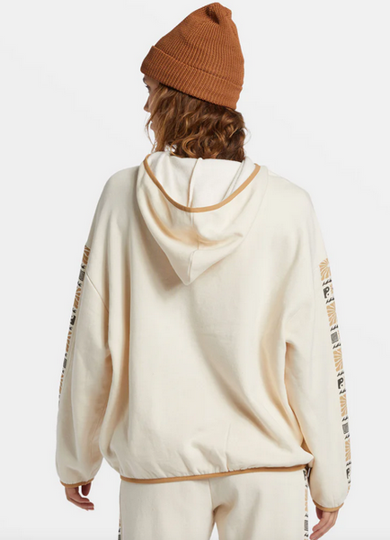 Surf Adventure Half-Zip Hoodie - White Cap