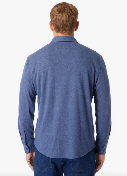 The Dunewood Ultra-Stretch Flannel - Navy Twill