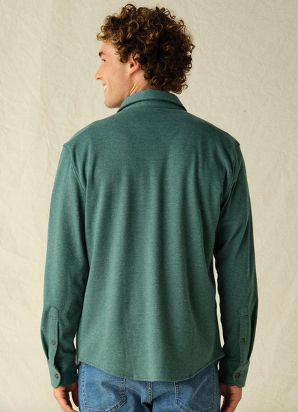 The Dunewood Ultra-Stretch Flannel - Hunter Green Twill
