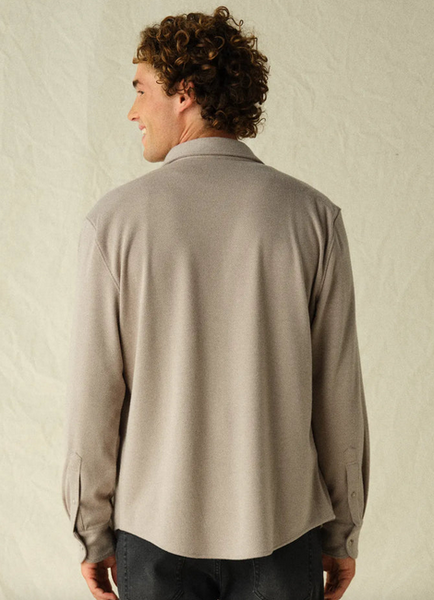 The Dunewood Ultra-Stretch Flannel - Coffee Heather Twill
