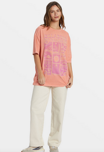 Paradise Begins Tee - Peach Out