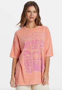 Paradise Begins Tee - Peach Out