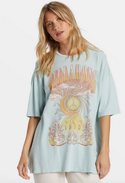 Head In The Clouds Tee - Sea Fog