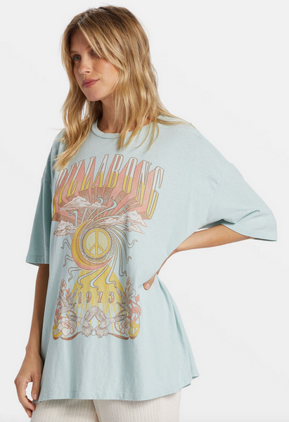 Head In The Clouds Tee - Sea Fog