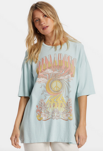 Head In The Clouds Tee - Sea Fog