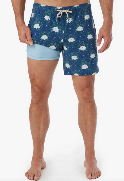 Bayberry Trunk - Navy White Lotus