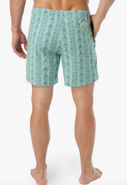 Bayberry Trunk - Teal White Lotus