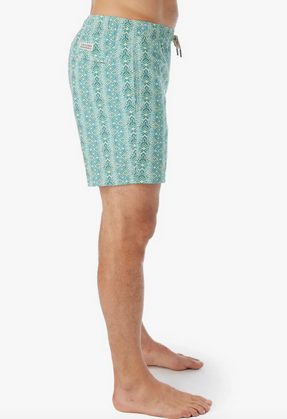 Bayberry Trunk - Teal White Lotus