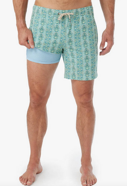 Bayberry Trunk - Teal White Lotus