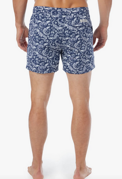Bungalow Trunk - Navy Crocodile
