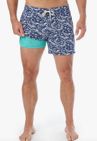 Bungalow Trunk - Navy Crocodile
